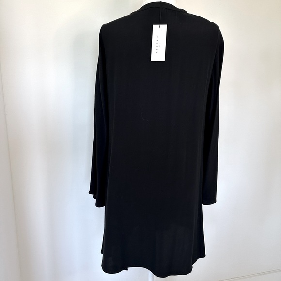 NWT Sandro Paris Black Tie Up Sweep Dress - Picture 5 of 11